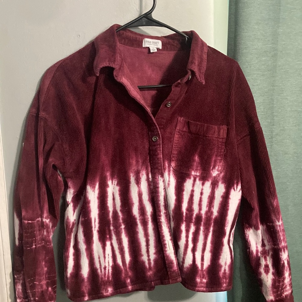 Cropped Corduroy button up